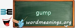 WordMeaning blackboard for gump